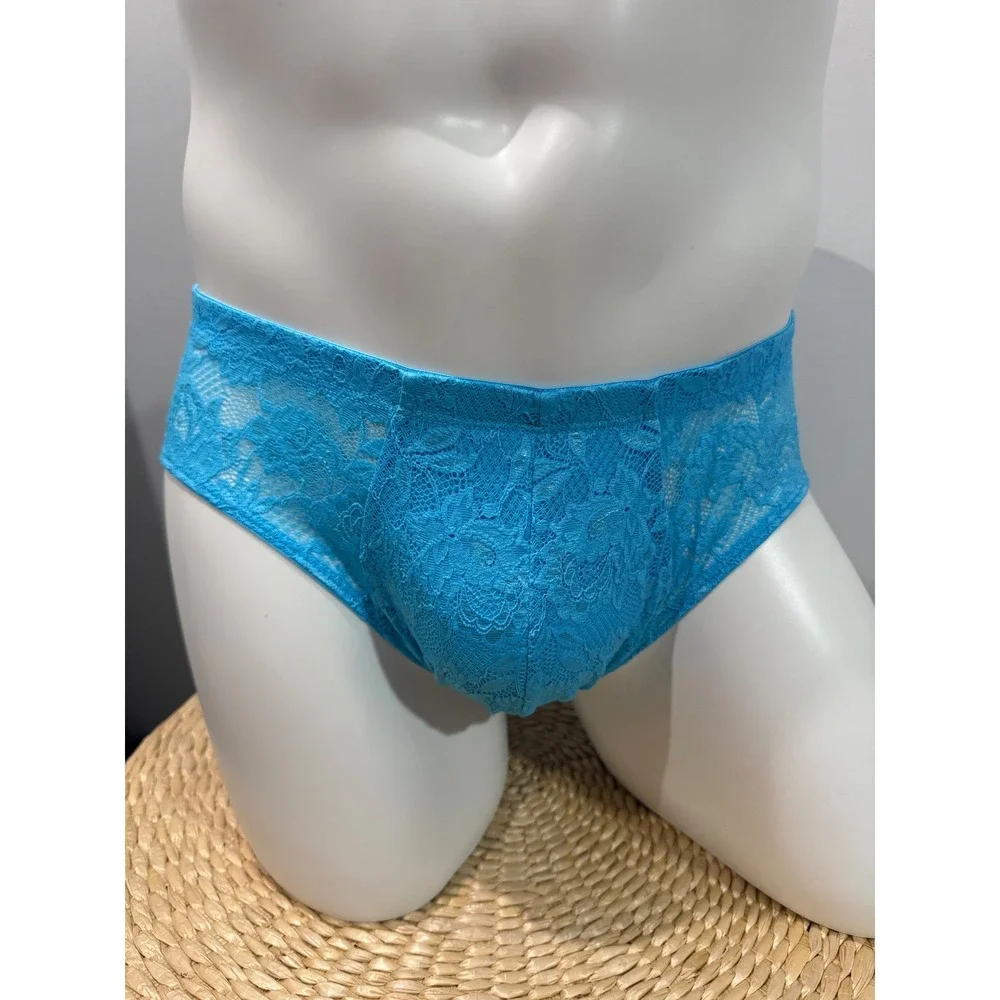 Cosabella NSN Men's Comfort Micro Brief Lace Underwear Constance Blue size M